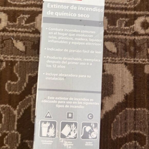 Kidde Fire Extinguisher 1-A:10-B:C Easy-Read Gauge Kitchen Use - Picture 2 of 8